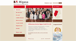 Desktop Screenshot of migasa.de