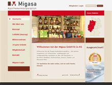 Tablet Screenshot of migasa.de